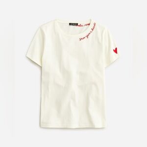 J. Crew Heart graphic relaxed T-shirt